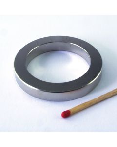 NdFeB N35 Ringmagnet Ø50 (36,3) x 7 mm, vernickelt, diametral