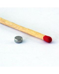 NdFeB N52 Scheibenmagnet Ø4 x 2 mm, vernickelt