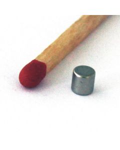 NdFeB N45 Scheibenmagnet Ø3 x 3 mm, vernickelt
