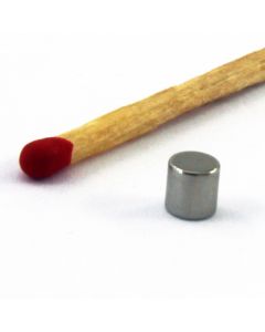 NdFeB N45 Scheibenmagnet Ø4 x 4 mm, vernickelt