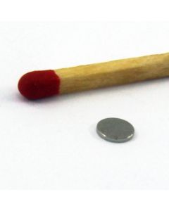 NdFeB N45 Scheibenmagnet Ø4 x 0,5 mm vernickelt