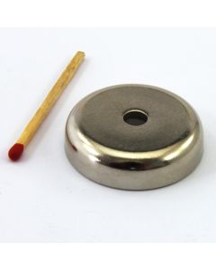 NdFeB Topfmagnet mit Zylindersenkung, Ø32 x 8 mm, S-Pol, rostfrei