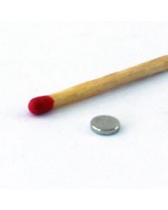 NdFeB N50 Scheibenmagnet Ø5 x 1 mm, vernickelt