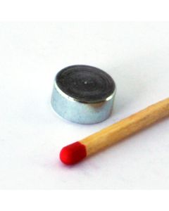 Topfmagnet zum Einpressen oder Kleben Ø10 x 4,5 mm, verzinkt