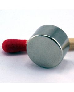 NdFeB N45 Scheibenmagnet Ø10 x 6 mm, vernickelt
