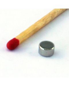 NdFeB N35 Scheibenmagnet Ø5 x 3 mm, vernickelt