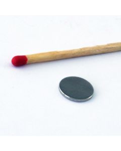 NdFeB N35 Scheibenmagnet Ø10 x 1 mm, vernickelt