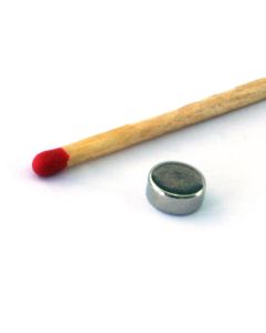 NdFeB N45 Scheibenmagnet Ø7 x 3 mm, vernickelt
