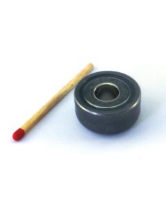 NdFeB Topfmagnet Ø22 mm mit Durchgangsbohrung Ø8 mm, rostfrei