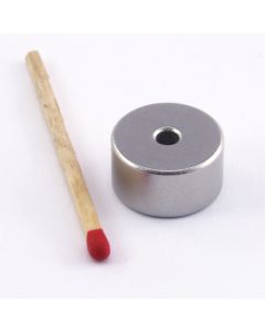 SmCo Ringmagnet Ø15 (3) x 8 mm, vernickelt