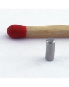 NdFeB N48 Stabmagnet Ø2 x 5 mm, vernickelt, diametral