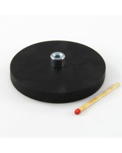 Gummiertes NdFeB Magnetsystem Ø66 mm mit M5-Innengewinde