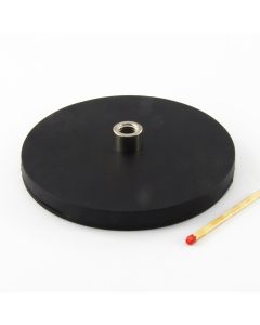 Gummiertes NdFeB Magnetsystem Ø88 mm mit M8-Innengewinde