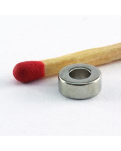 NdFeB 35SH Ringmagnet Ø6 (3) x 2,5 mm, vernickelt, diametral