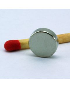 NdFeB N45 Scheibenmagnet Ø8 x 2,5 mm, vernickelt