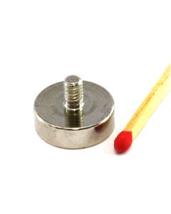 NdFeB Topfmagnet Ø16 x 5 mm mit M4 x 6 mm -Außengewinde
