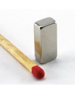 NdFeB N35 Quadermagnet 13 x 6 x 4 mm, vernickelt