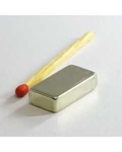 NdFeB N45 Quadermagnet 20 x 10 x 5 mm, verzinnt