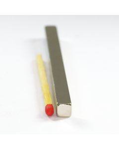 NdFeB N45 Quadermagnet 69,85 x 4,78 x 4,78 mm, vernickelt