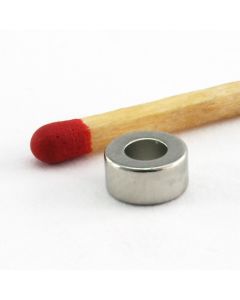 NdFeB 50M Ringmagnet Ø6 (3,1) x 3 mm, vernickelt
