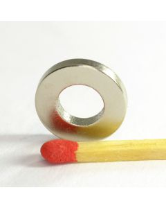 NdFeB N48 Ringmagnet Ø12 (6) x 2 mm, vernickelt