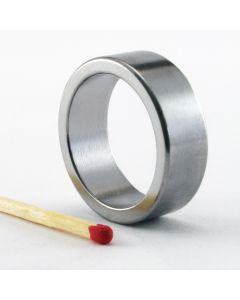 NdFeB N52 Ringmagnet Ø30 (24) x 10 mm, verchromt