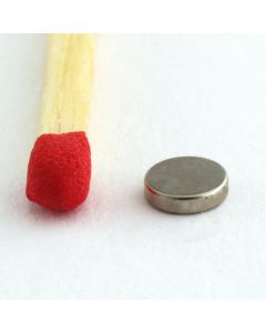 NdFeB N52 Scheibenmagnet Ø4 x 1 mm, vernickelt, diametral