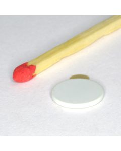 NdFeB 45H Scheibenmagnet Ø10 x 1 mm, weiß Epoxidharz, selbstklebend