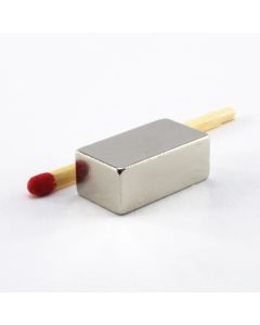 SmCo Quadermagnet 20 x 11 x 8 mm, vernickelt, quer magnetisiert