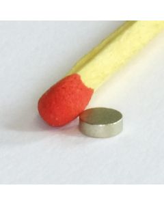 SmCo Scheibenmagnet Ø3 x 1 mm, vernickelt, diametral